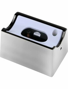 Lamp holder S14s metal housing chrome set of 2pcs