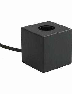Table Lamp Cube 85mm E27 Satin Black