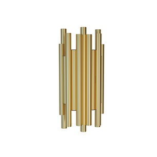 MAXLIGHT W0311D Wandlamp ORGANIC  Geborsteld Goud