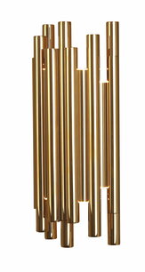 MAXLIGHT W0187D  Wandlamp ORGANIC Goud Dimbaar