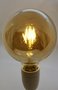 LED Filament lamp G125-4W Amber Recht