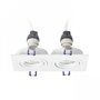 Inbouwspot Pasadena Duo Vierkant Wit GU10