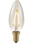 LED E14 Kaars Amber 2 Watt Dimbaar
