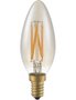 LED E14 Kaars Amber 4 Watt Dimbaar