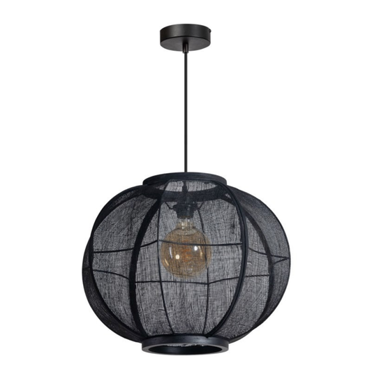 ETH Hanglamp Fabric Zwart S