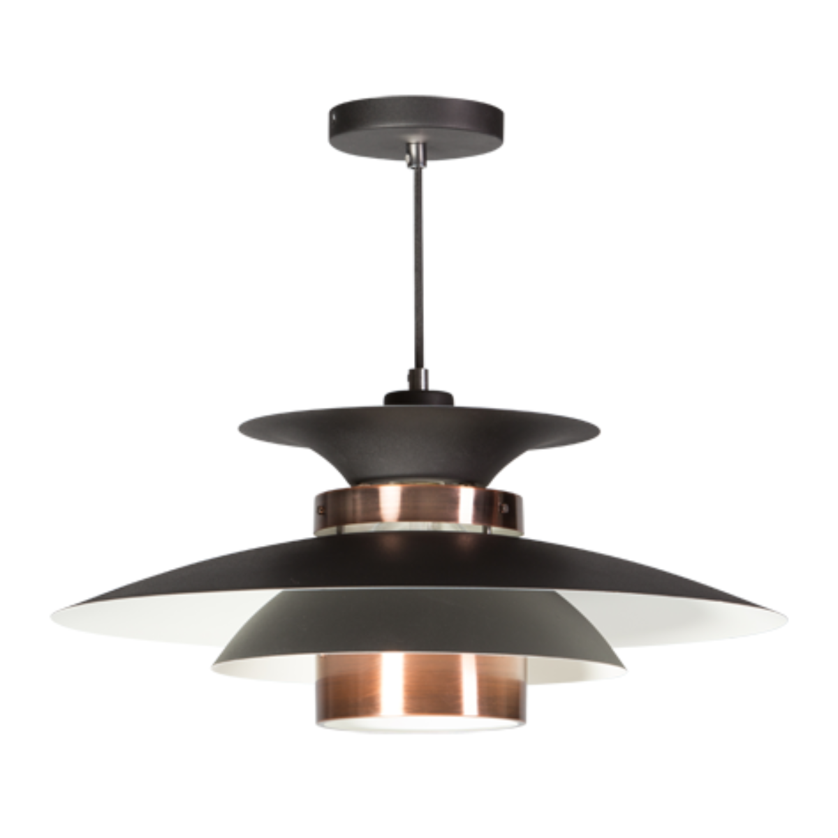 ETH Hanglamp Potenza Zwart/Koper