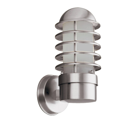 Searchlight Louvre Outdoor Wall Light - Steel Metal & Polycarbonate