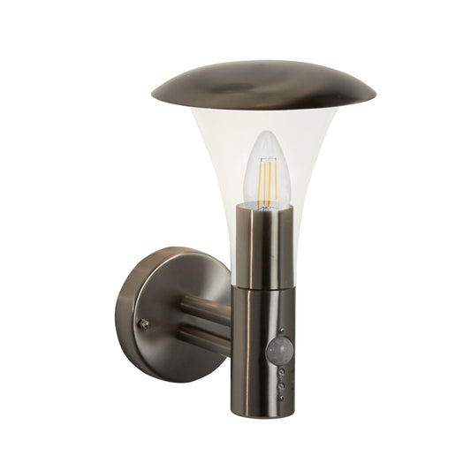 Searchlight Strand Outdoor Wall Light - Stainless Steel & Polycarbonate