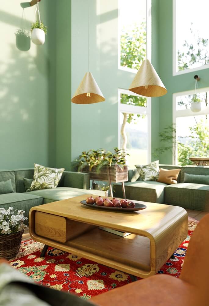 Maxlight P0548 Hanglamp Sakura Donker Walnoot Hout