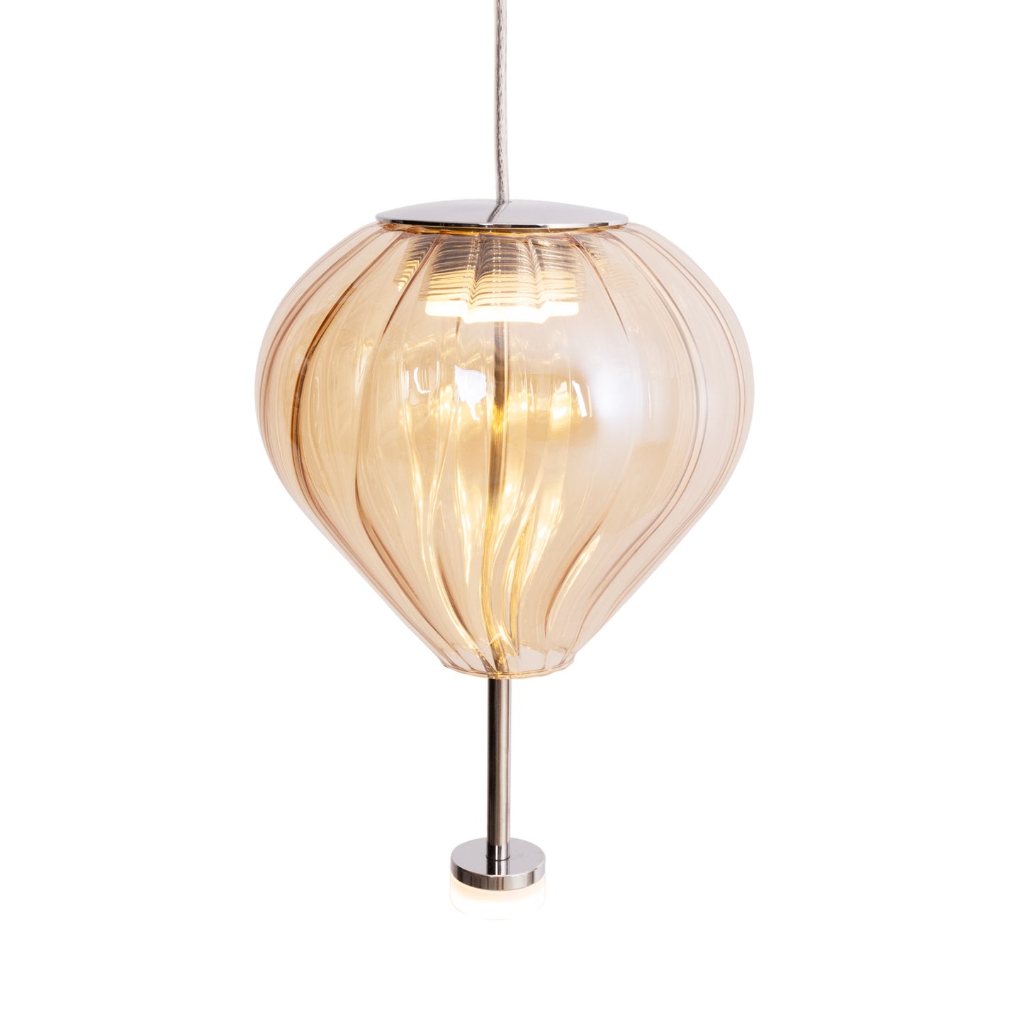 Maxlight P0575 Hanglamp Palloncini 1 Amber Glas
