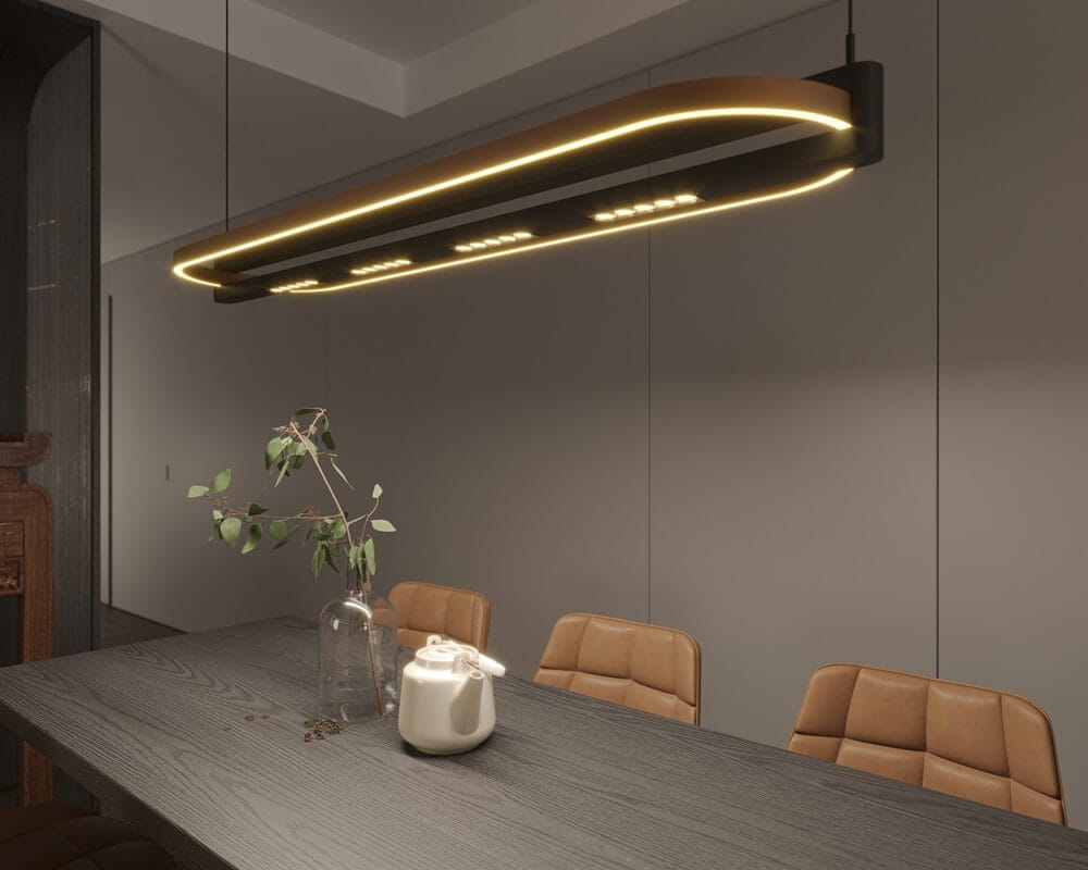 Maxlight P0553 Hanglamp Singapur Ovaal