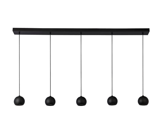 Searchlight Eindhoven 5Lt Bar Hanglamp Sand Zwart Metaal