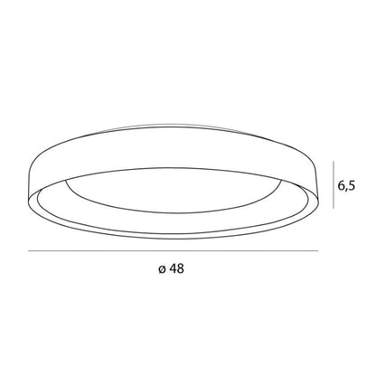 Maxlight C0236 Plafondlamp Tornafor 48Cm