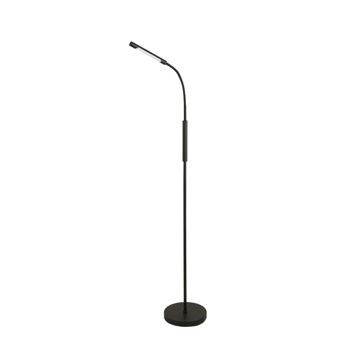 Searchlight Plume Oplaadbaar Led Vloerlamp Zwart