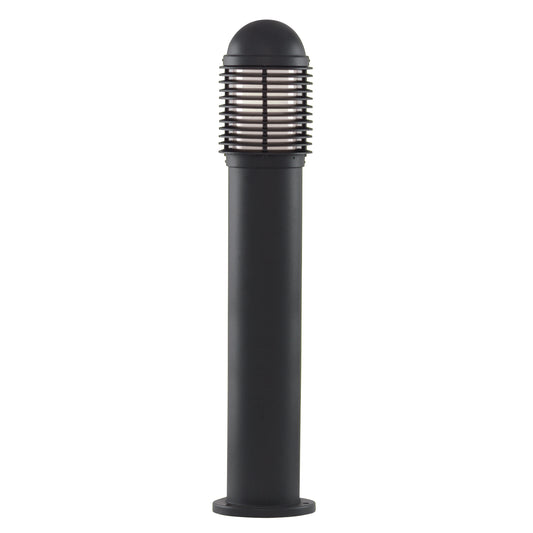 Searchlight Bollards 730mm Outdoor Post - Black Aluminium & Glass, IP44