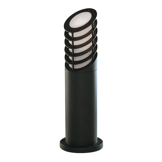 Searchlight Bollards 450mm Outdoor Post - Black Aluminium & Glass, IP44