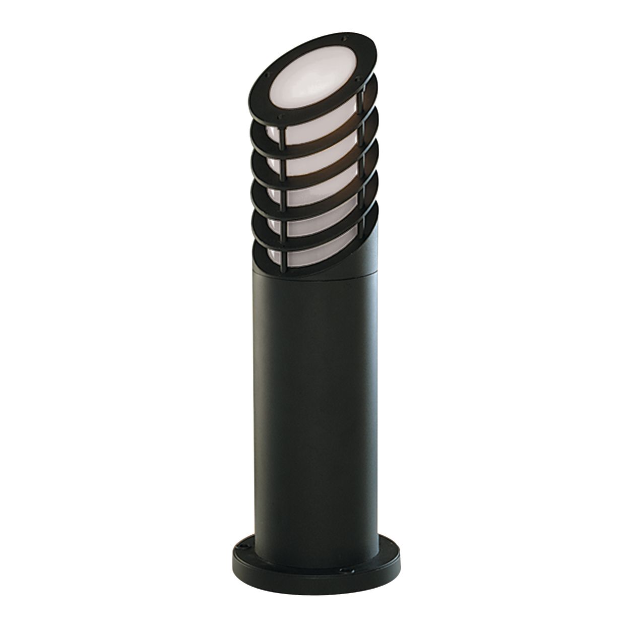 Searchlight Bollards 450mm Buiten Post Zwart Aluminium & Glas, IP44