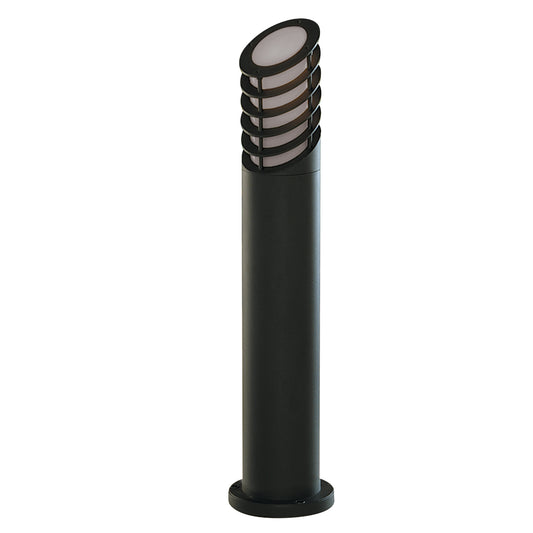Searchlight Bollards  Outdoor Post - Black Metal & White Polycarbonate