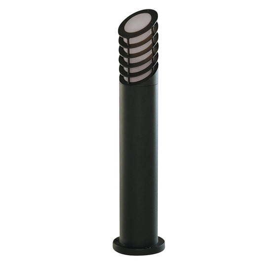 Searchlight Bollards Buiten Post Zwart Metaal & Wit Polycarbonate