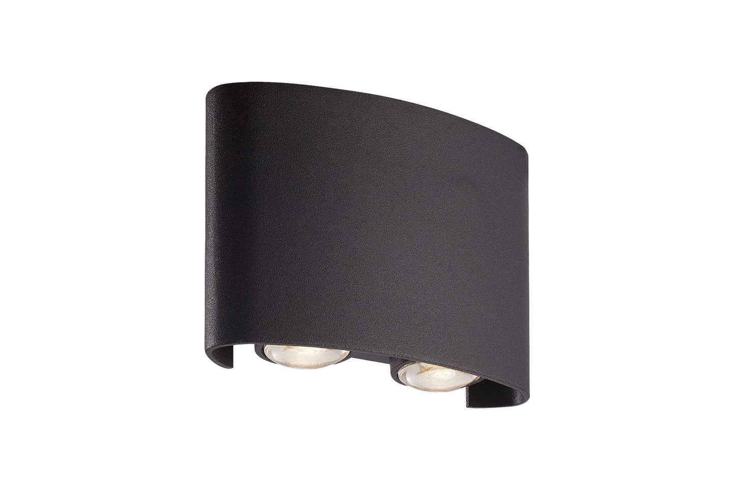 Searchlight Shadows LED Buiten Wandlamp, Zwart Aluminum