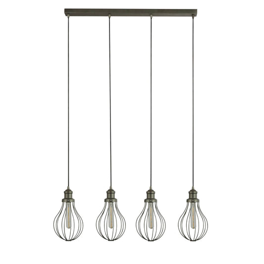Searchlight Balloon 4Lt Bar Hanglamp Pewter Metaal