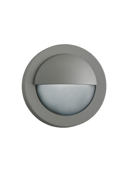 Searchlight Bangor Outdoor Wall Light- Grey Metal & Polycarbonate