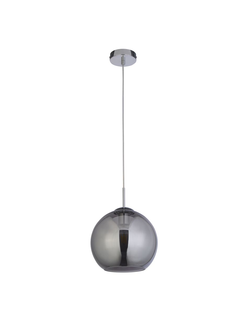 Searchlight Balls Hanglamp Chroom Metaal & Smoked Glas