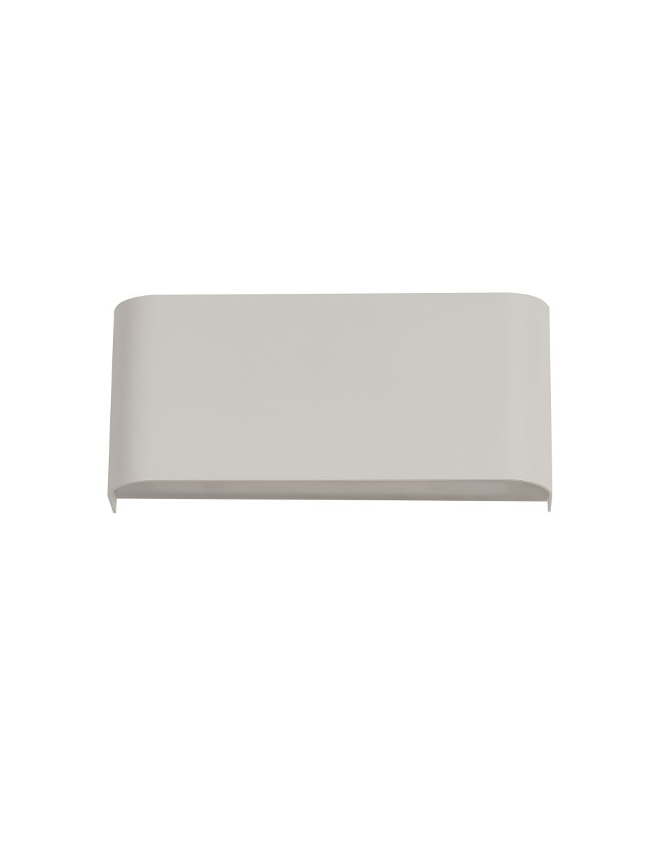 Searchlight Match Box 2Lt Up/Down Wandlamp Wit Metaal
