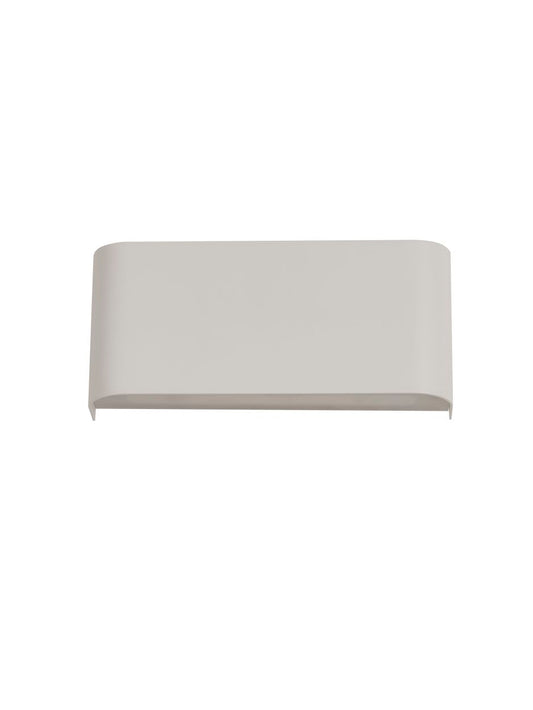 Searchlight Match Box 2Lt Up/Down Wandlamp Wit Metaal