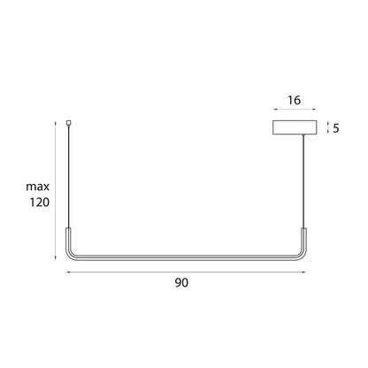 Maxlight P0644 Hanglamp Urus 17W