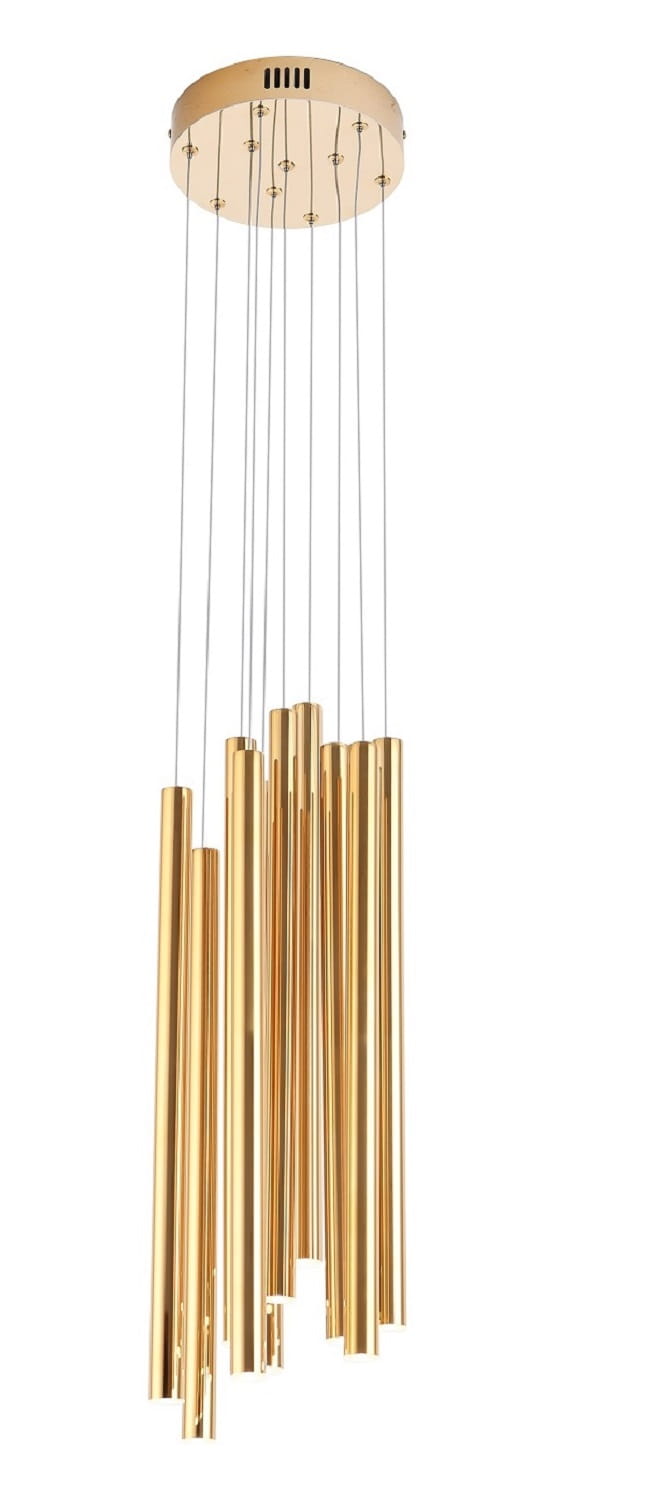 Maxlight P0265D Hanglamp Organic 10X Goud Klein Dimbaar