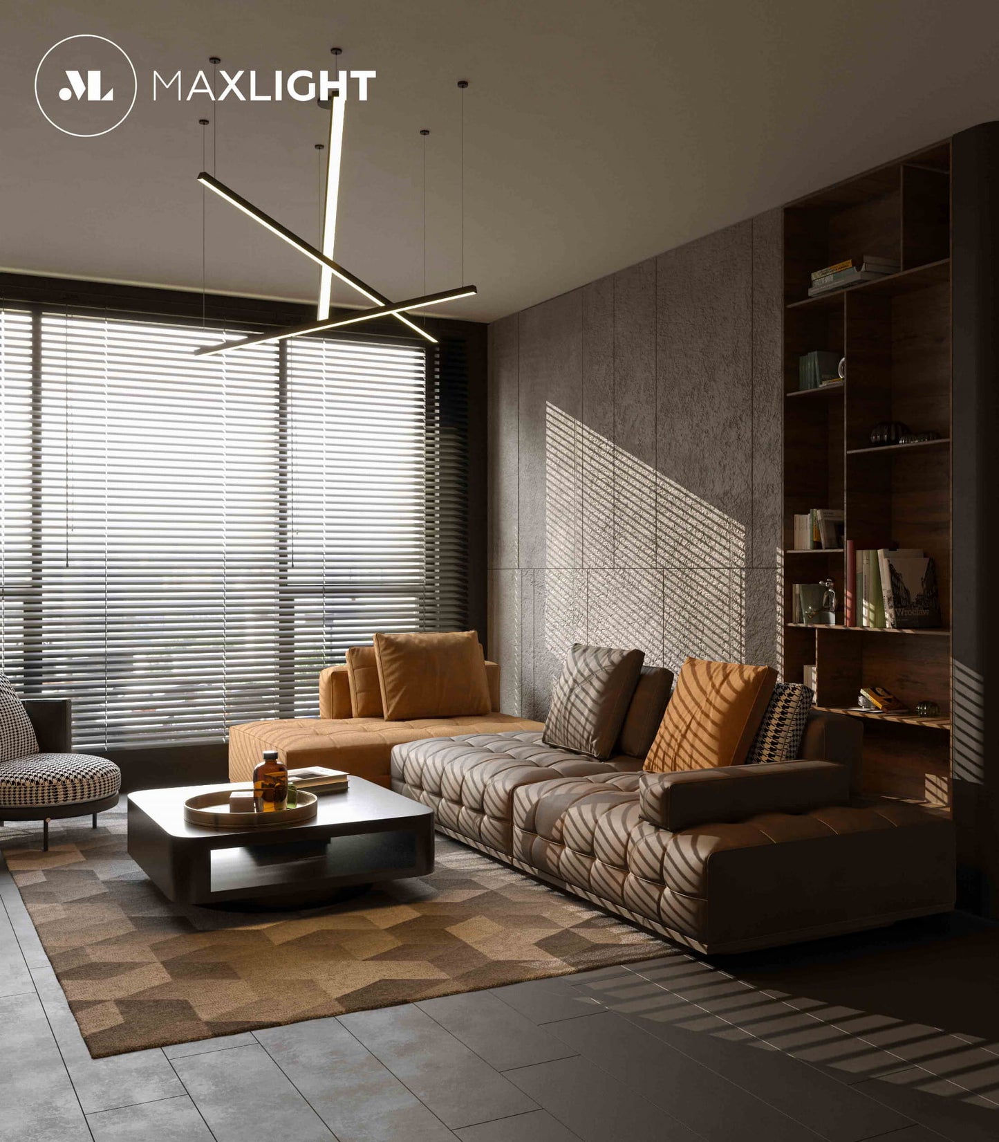 Maxlight P0311D Hanglamp Trio 3 Dimbaar