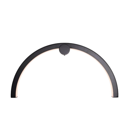 Maxlight W0334 Wandlamp Trio Arc Mat Zwart Ip44