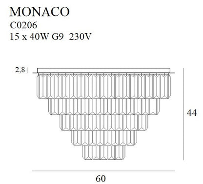 Maxlight C0206 Plafondlamp Monaco Goud Ø 60 Cm
