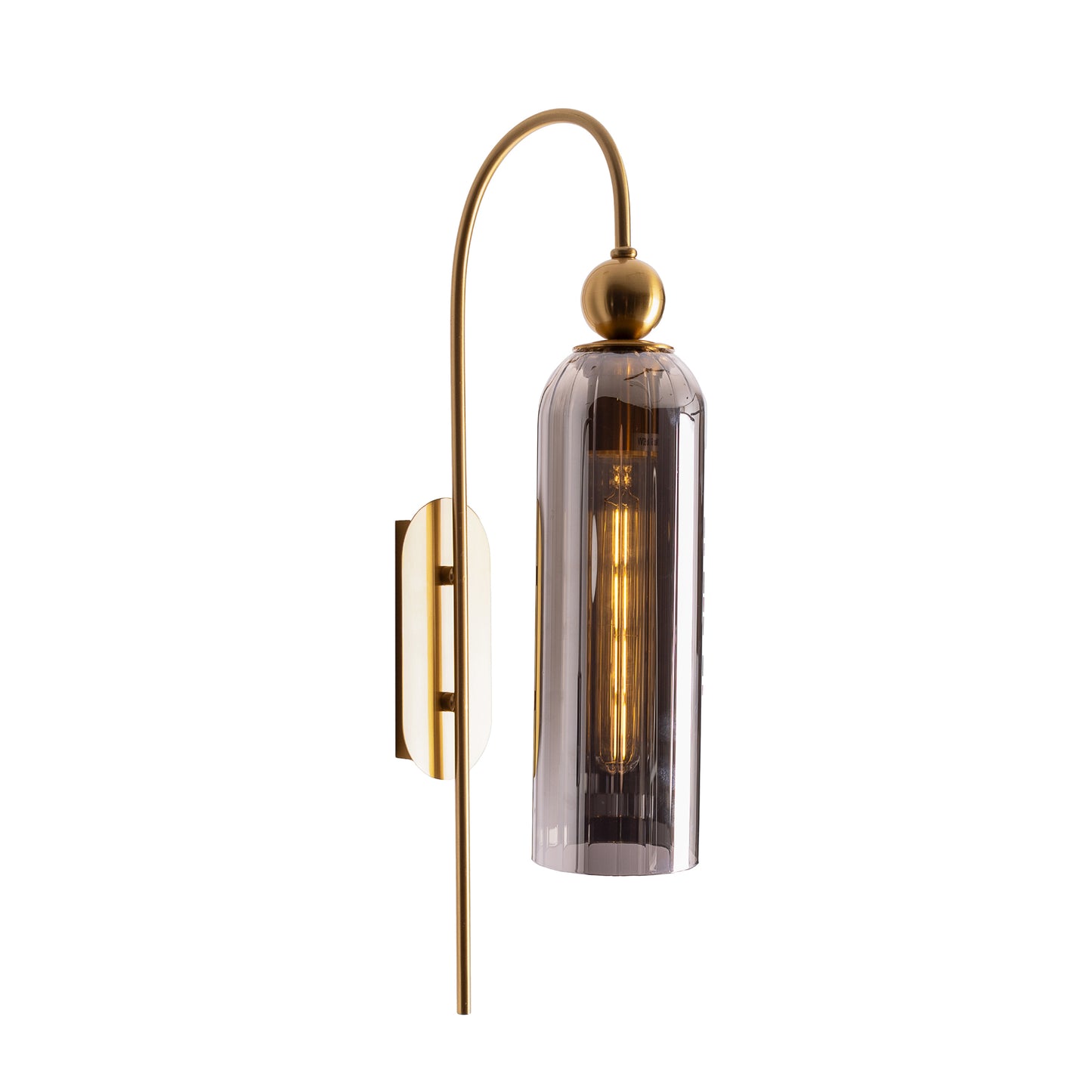 Maxlight W0333 Wandlamp Campanila Smokey Glas