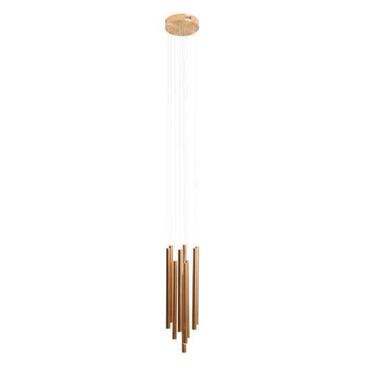 Maxlight  P0524D Hanglamp Organic 10X Geborsteld Goud Klein Dimbaar