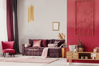 Maxlight P0265D Hanglamp Organic 10X Goud Klein Dimbaar