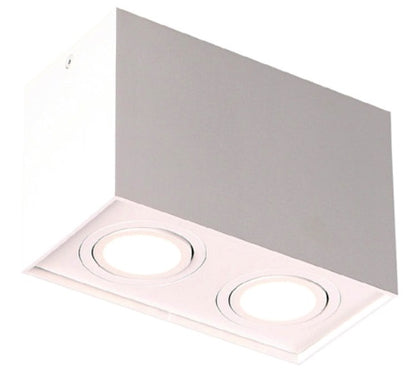 Maxlight C0088 Plafondlamp Basic Vierkant Wit Dubbel