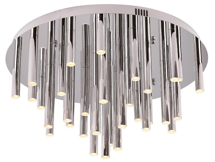 Maxlight C0115D Plafondlamp Organic 33X1 Chroom Dimbaar