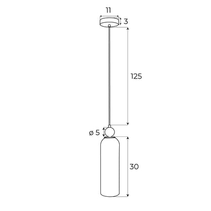 Maxlight P0511 Hanglamp Campanila Smokey Glas