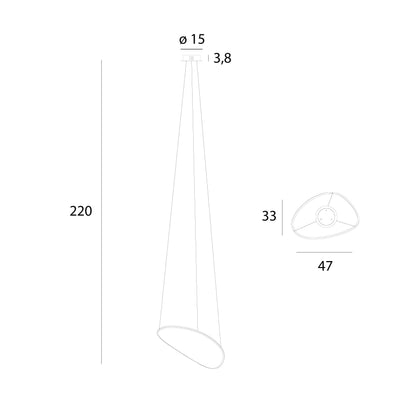 Maxlight P0636D Hanglamp Empire 17W