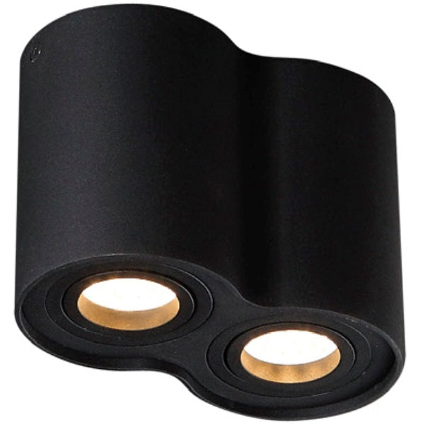 Maxlight C0086 Plafondlamp Basic Rond Zwart Dubbel