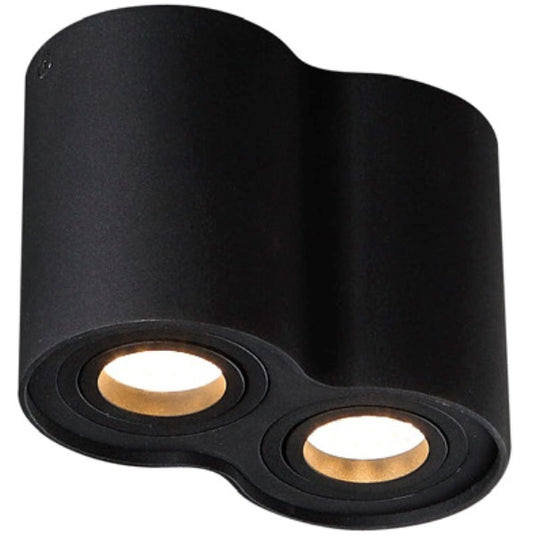 Maxlight C0086 Plafondlamp Basic Rond Zwart Dubbel