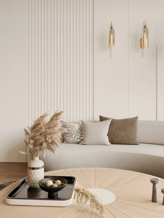 Maxlight W0332 Wandlamp Campanila Champagne Glas