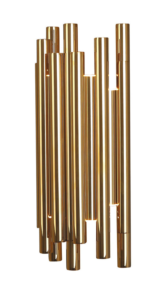 Maxlight W0187D  Wandlamp Organic Goud Dimbaar