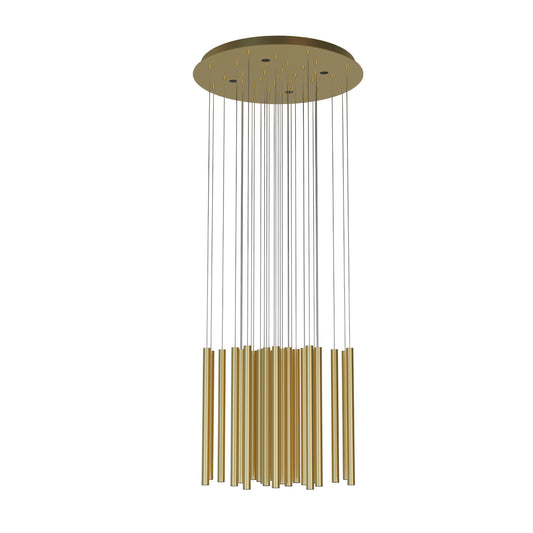 Maxlight P0476D Hanglamp Organic 33X1  Geborsteld Goud