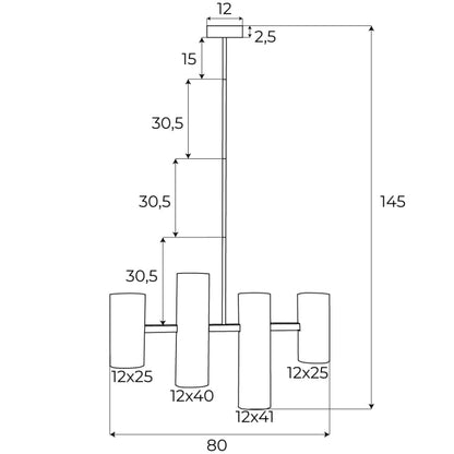 Maxlight P0502 Hanglamp Laxer Wit