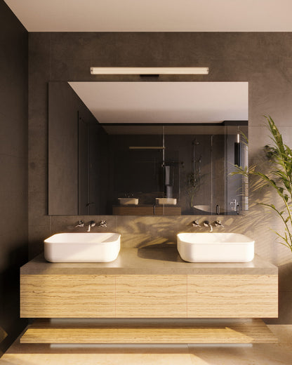 Maxlight W0367 Wandlamp Fayette 91Cm 18W Ip44 3000K Zwart