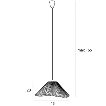 Maxlight P0577 Hanglamp Amalfi I Naturel