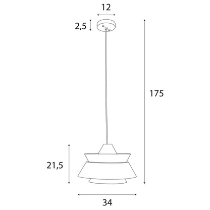 Maxlight P0549 Hanglamp Kioto